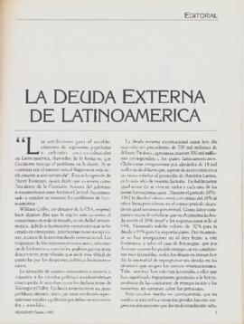 Editorial "La deuda externa de Latinoamérica", Realidad año 5, número 53