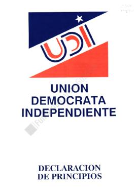Declaración de Principios del partido Unión Demócrata Independiente
