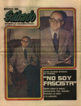 Entrevista en Revista del Sábado Jaime Guzmán se confiesa: "No soy fascista"