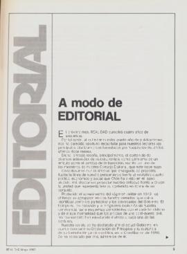 Editorial "A modo de editorial", Realidad año 4, número 48