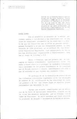 Informe de la Comisión de Estudio de Leyes Orgánicas Constitucionales recaído en el anteproyecto ...