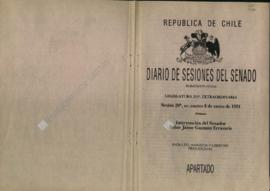 Diario de Sesiones del Senado. Intervención Indulto, amnistía y libertad provisional