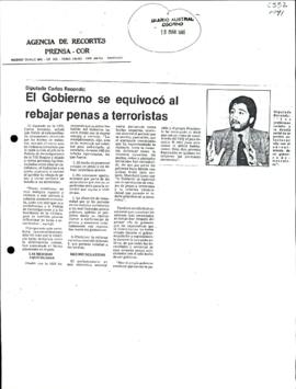Prensa en Diario Austral de Osorno. Diputado Carlos Recondo: El Gobierno se equivocó al rebajar p...