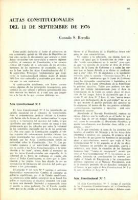 Actas Constitucionales del 11 de septiembre de 1976
