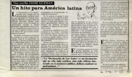 Columna en La Segunda Un hito para América Latina