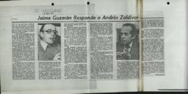 Entrevista en El Mercurio Jaime Guzmán responde a Andrés Zaldívar