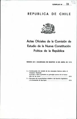 Actas Oficiales de la Comisión de Estudios de la Nueva Constitución Política de la República.
