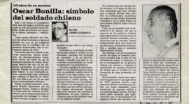 Columna en La Segunda 10 años de su muerte, Oscar Bonilla: símbolo del soldado chileno