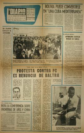 Prensa en El Diario Ilustrado. Impresionante recepción brindó Punta Arenas a Jorge Alessandri