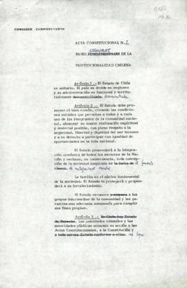 Acta Constitucional N.° 2