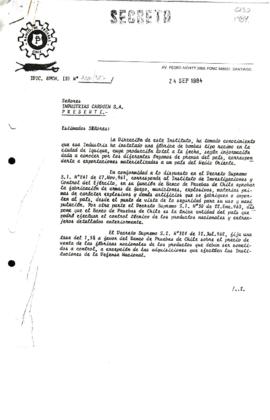 Recopilación de documentos relativos a la fabricación de bombas de racimo por industrias Cardoen