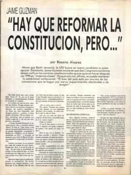 Entrevista en Caras "Hay que reformar la Constitución, pero..."