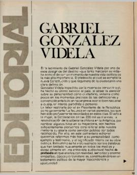 Editorial "Gabriel González Videla", Realidad año 2, número 4