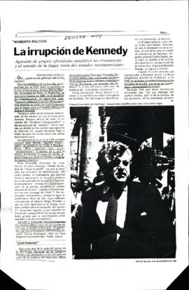 Prensa Hoy. La Irrupción de Edward Kennedy
