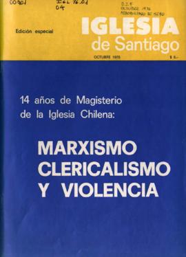 Marxismo, clericalismo y violencia