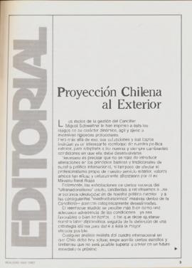 Editorial "Proyección chilena al exterior", Realidad año 4, número 47