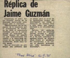 REPLICA DE JAIME GUZMAN