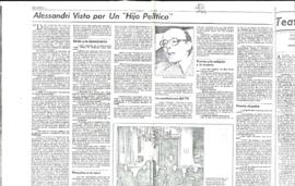 Entrevista en El Mercurio Alessandri visto por un hijo político
