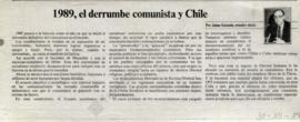Columna en La Tercera 1989, el derrumbe comunista y Chile