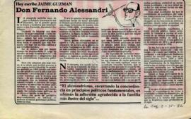 Columna en La Segunda Don Fernando Alessandri