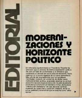 Editorial "Modernizaciones y horizonte político", Realidad año 1, número 10
