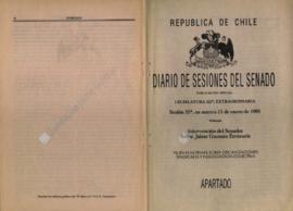 Diario de Sesiones del Senado. Intervención de Organizaciones Sindicales