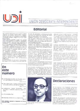UDI. Unión Demócrata Independiente. Informativo Nº2