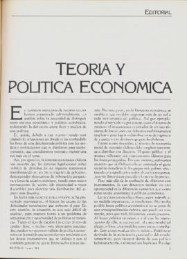 Editorial "Teoría y política económica", Realidad año 5, número 51